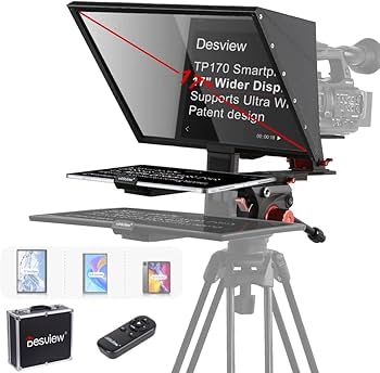 新品★テレプロンプター タブレット/スマートフォンカメラ用 Android対応 Amazon | Leeventi テレプロンプター - スマートフォン、タブレット